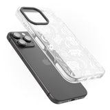 iPhone 16 Pro Max Forest Animal Silhouettes: White/Clear Black Impact Phone Case