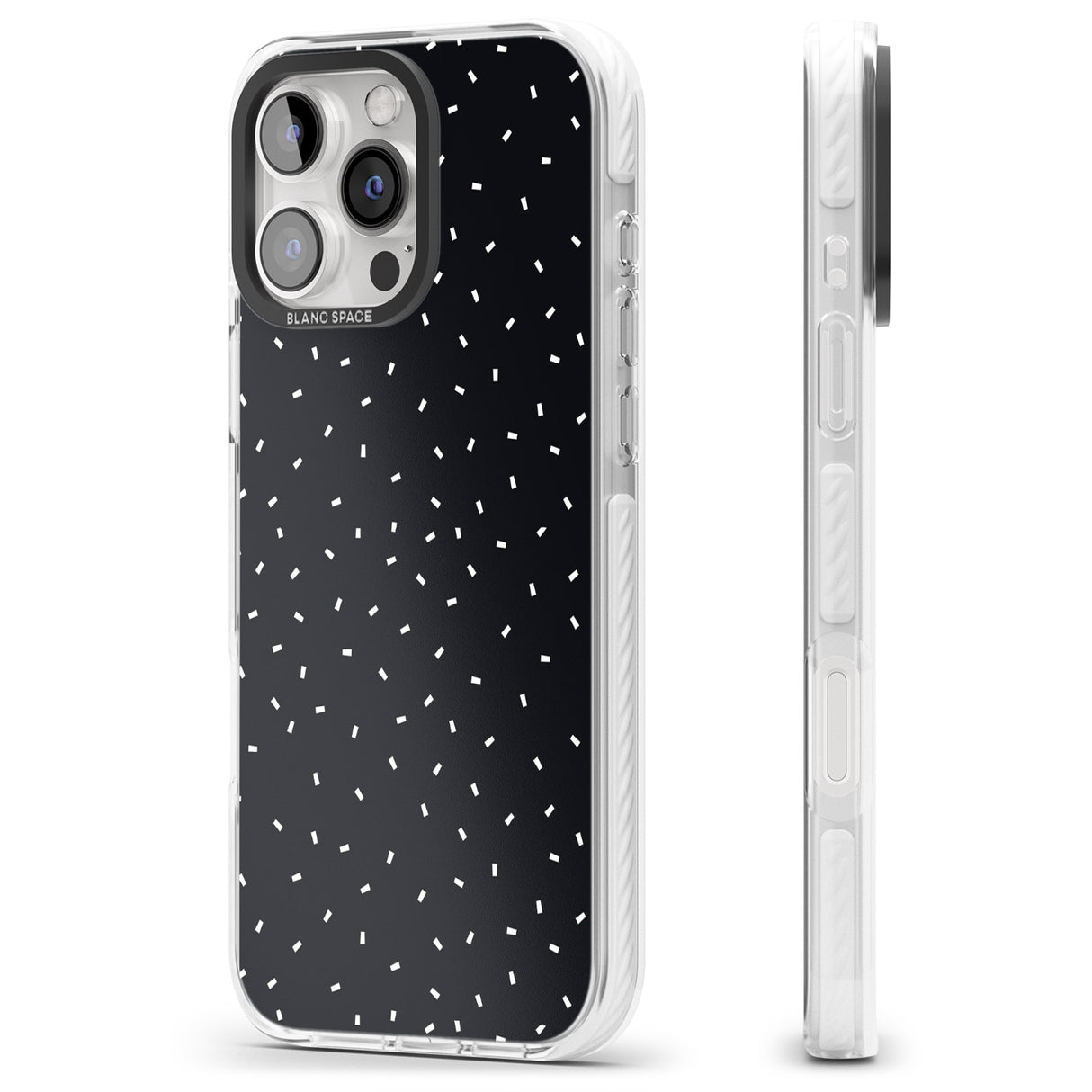 iPhone 16 Pro Max Confetti (Black) Black Impact Phone Case