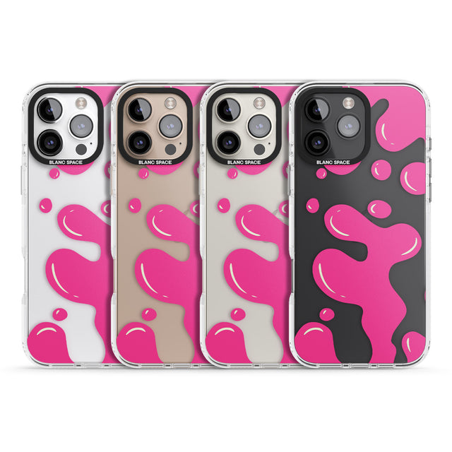 iPhone 16 Pro Max Pink Lava Lamp Black Impact Phone Case