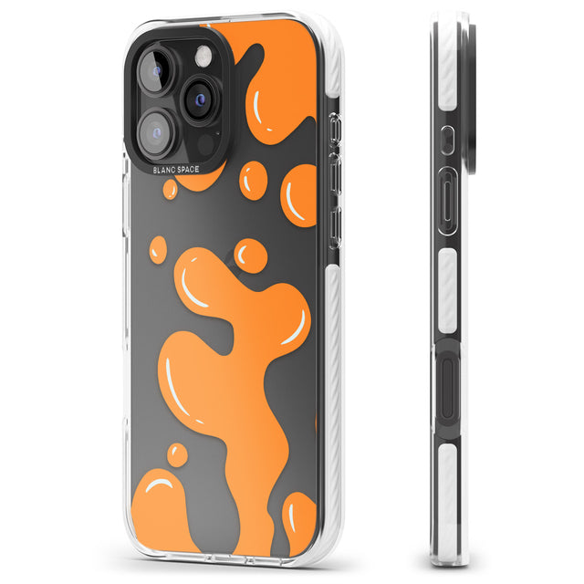 iPhone 16 Pro Max Orange Lava Lamp Black Impact Phone Case