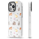 iPhone 16 Pro Max Cats with Toys - Clear Black Impact Phone Case