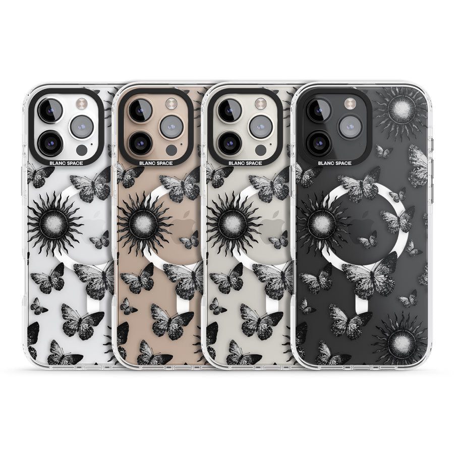 Butterflies & Suns Impact Magsafe Phone Case for iPhone 16 Pro, iPhone 16 Pro Max