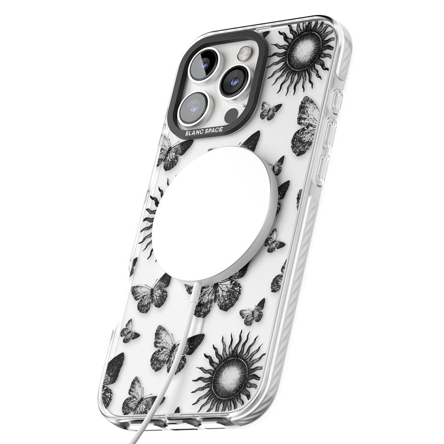 Butterflies & Suns Impact Magsafe Phone Case for iPhone 16 Pro, iPhone 16 Pro Max