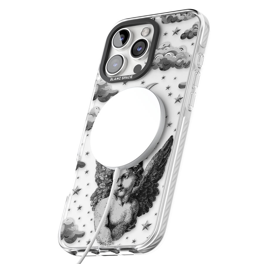 Celestial Cherub Impact Magsafe Phone Case for iPhone 16 Pro, iPhone 16 Pro Max