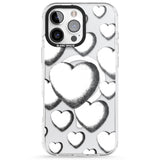 Hand-Drawn Hearts Impact Magsafe Phone Case for iPhone 16 Pro, iPhone 16 Pro Max