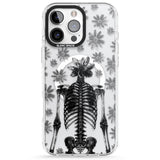 Skeleton Flower Impact Magsafe Phone Case for iPhone 16 Pro, iPhone 16 Pro Max