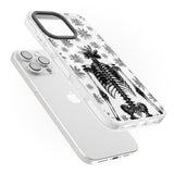 Skeleton Flower Impact Magsafe Phone Case for iPhone 16 Pro, iPhone 16 Pro Max