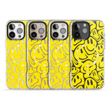 iPhone 16 Pro Max Yellow Acid Faces Black Impact Phone Case