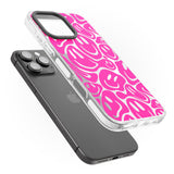 iPhone 16 Pro Max Pink Acid Faces Black Impact Phone Case