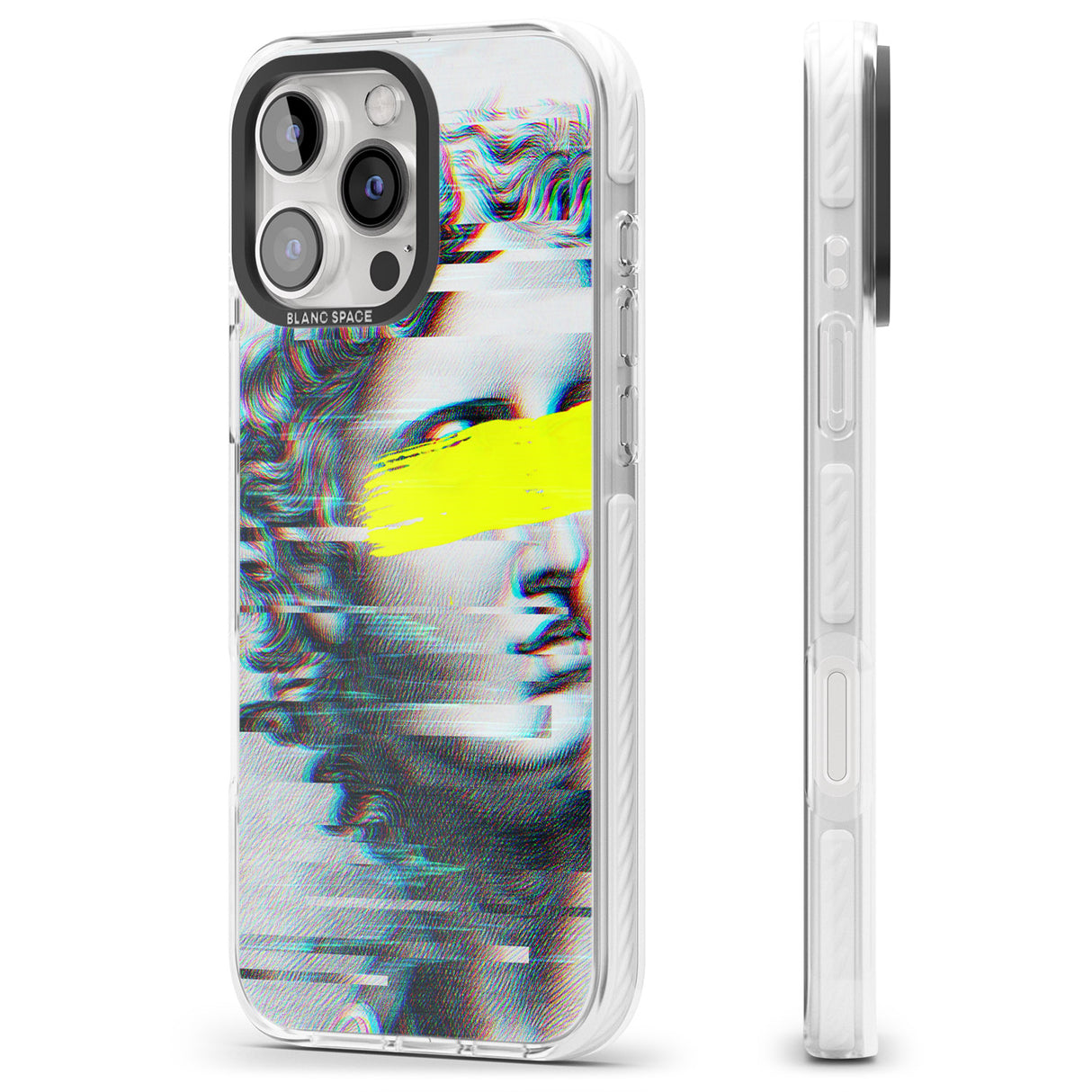 iPhone 16 Pro Max GLITCHED FRAGMENT Black Impact Phone Case