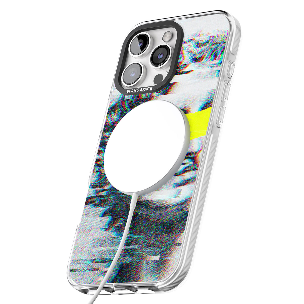 iPhone 16 Pro Max GLITCHED FRAGMENT Black Impact Phone Case