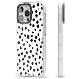 iPhone 16 Pro Max Dalmatian Print Black Impact Phone Case