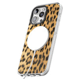 iPhone 16 Pro Max Designer Fashion Gold Leopard Print Black Impact Phone Case