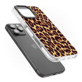 iPhone 16 Pro Max Gold Leopard Print Black Impact Phone Case