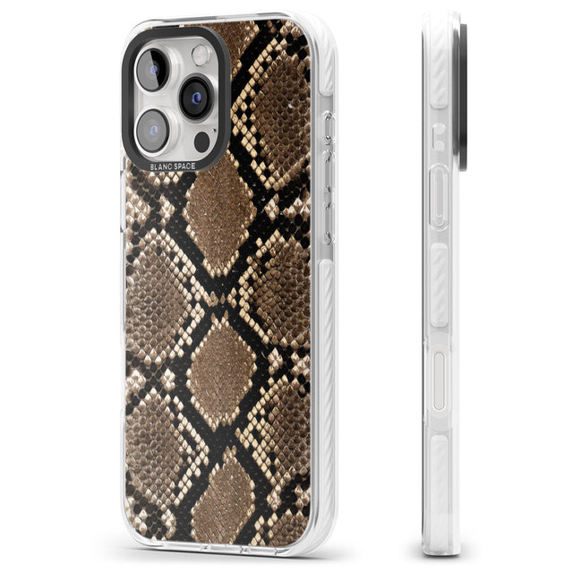 iPhone 16 Pro Max Snakeskin Black Impact Phone Case