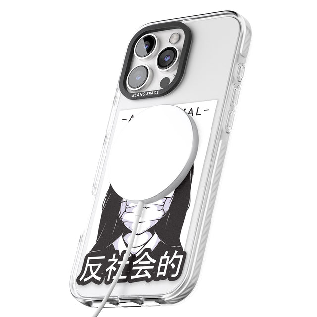 iPhone 16 Pro Max Anti-Social Black Impact Phone Case