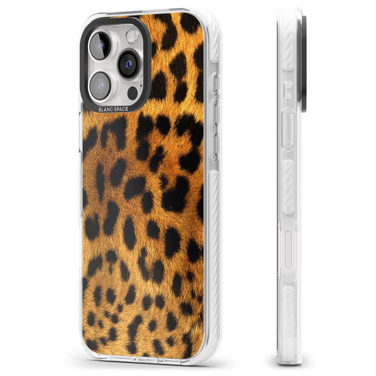 iPhone 16 Pro Max Leopard Print Black Impact Phone Case