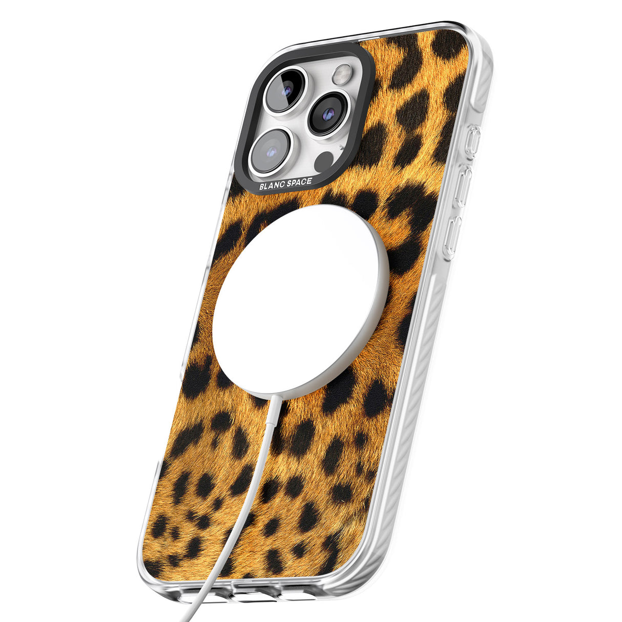 iPhone 16 Pro Max Leopard Print Black Impact Phone Case