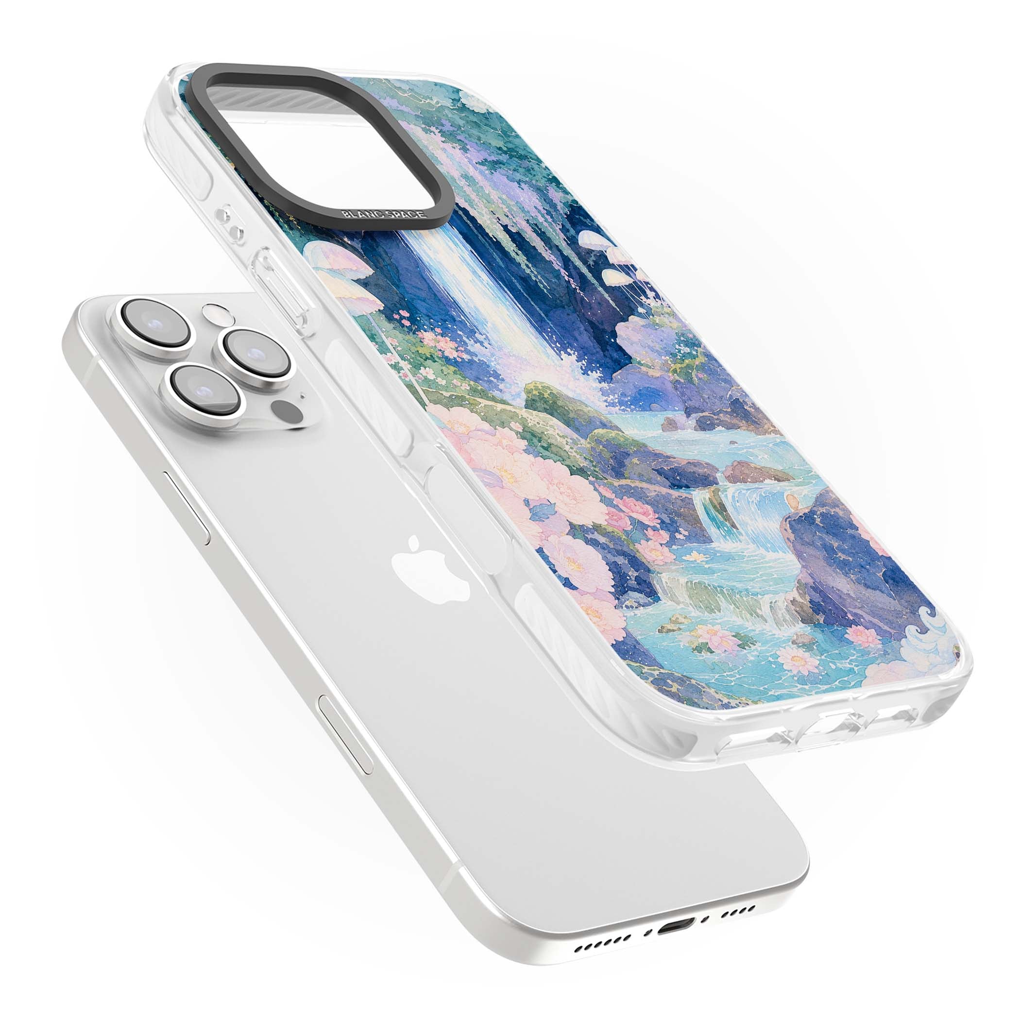 Mystic Waterfall art iPhone case | Impact Magsafe case for iPhone 16 Pro, iPhone 16 Pro Max