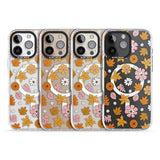 Autumn Leaves and Flowers Impact Magsafe Phone Case for iPhone 16 Pro, iPhone 16 Pro Max