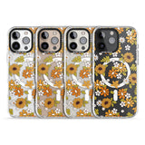 Boho Sunflowers Impact Magsafe Phone Case for iPhone 16 Pro, iPhone 16 Pro Max