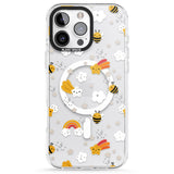 iPhone 16 Pro Max Busy Bee Black Impact Phone Case