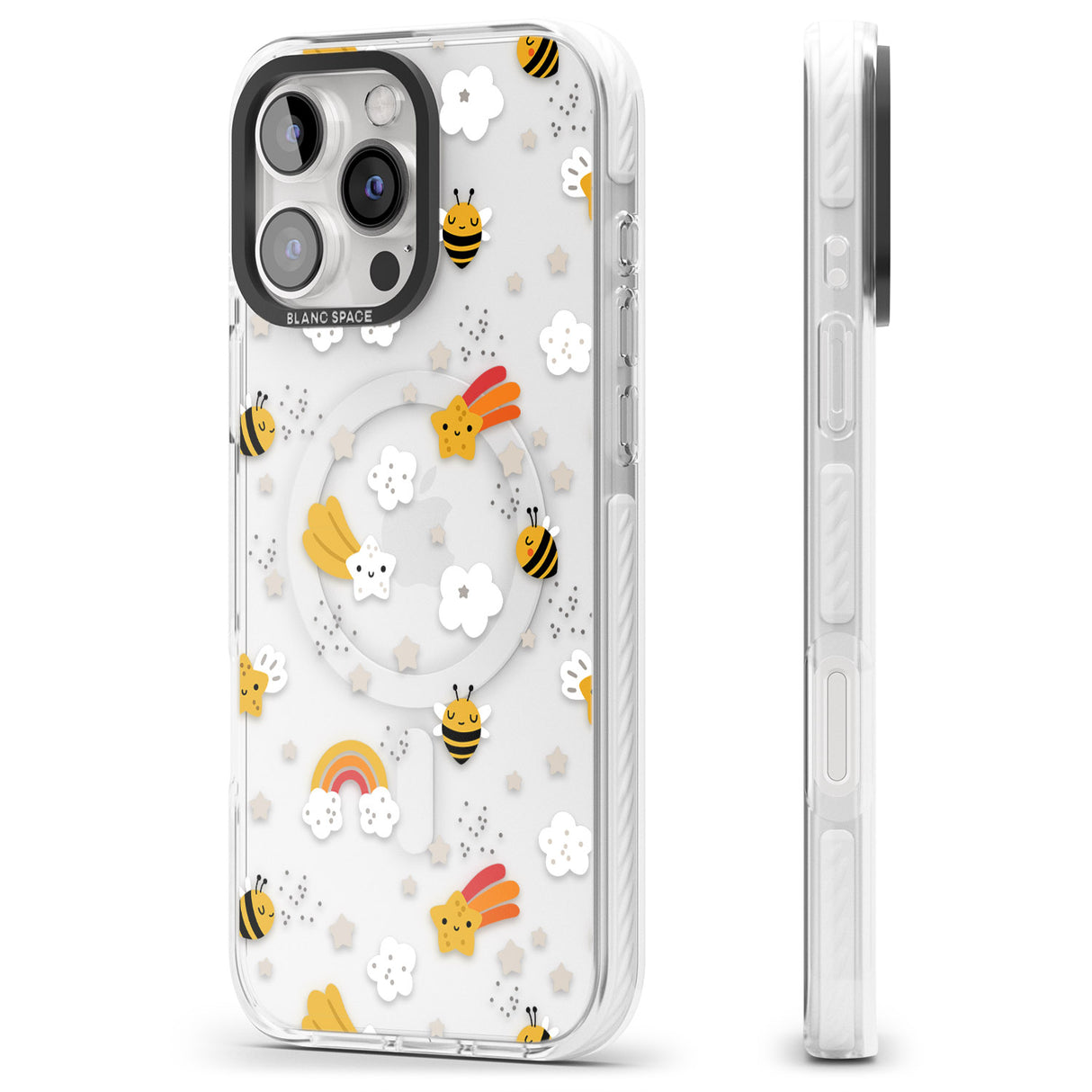 iPhone 16 Pro Max Busy Bee Black Impact Phone Case