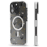 iPhone 16 Pro Max Sweet as Honey Patterns: Bees & Hearts (Clear) Black Impact Phone Case