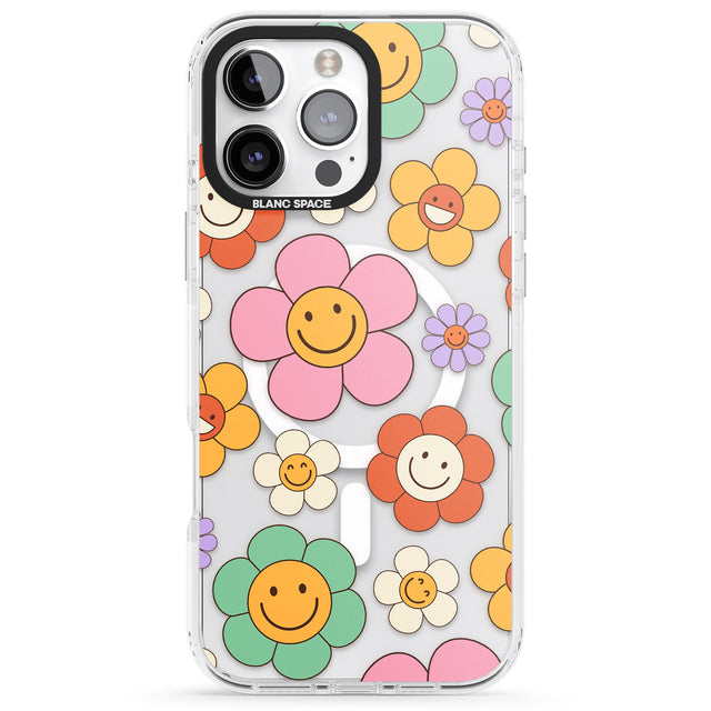 iPhone 16 Happy Blossoms Clear Impact Phone Case