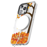 iPhone 16 Pro Max Personalised Autumn Leaves Black Impact Phone Case