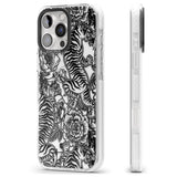 iPhone 16 Pro Max Personalised Chinese Tiger Pattern Black Impact Phone Case