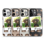 iPhone 16 Pro Max Personalised Dachshund, Brown - Dog Photo Black Impact Phone Case