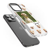 iPhone 16 Pro Max Personalised Labrador, Tan - Dog Photo Black Impact Phone Case