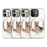 iPhone 16 Pro Max Personalised German Shepherd - Watercolour Dog Portrait Black Impact Phone Case