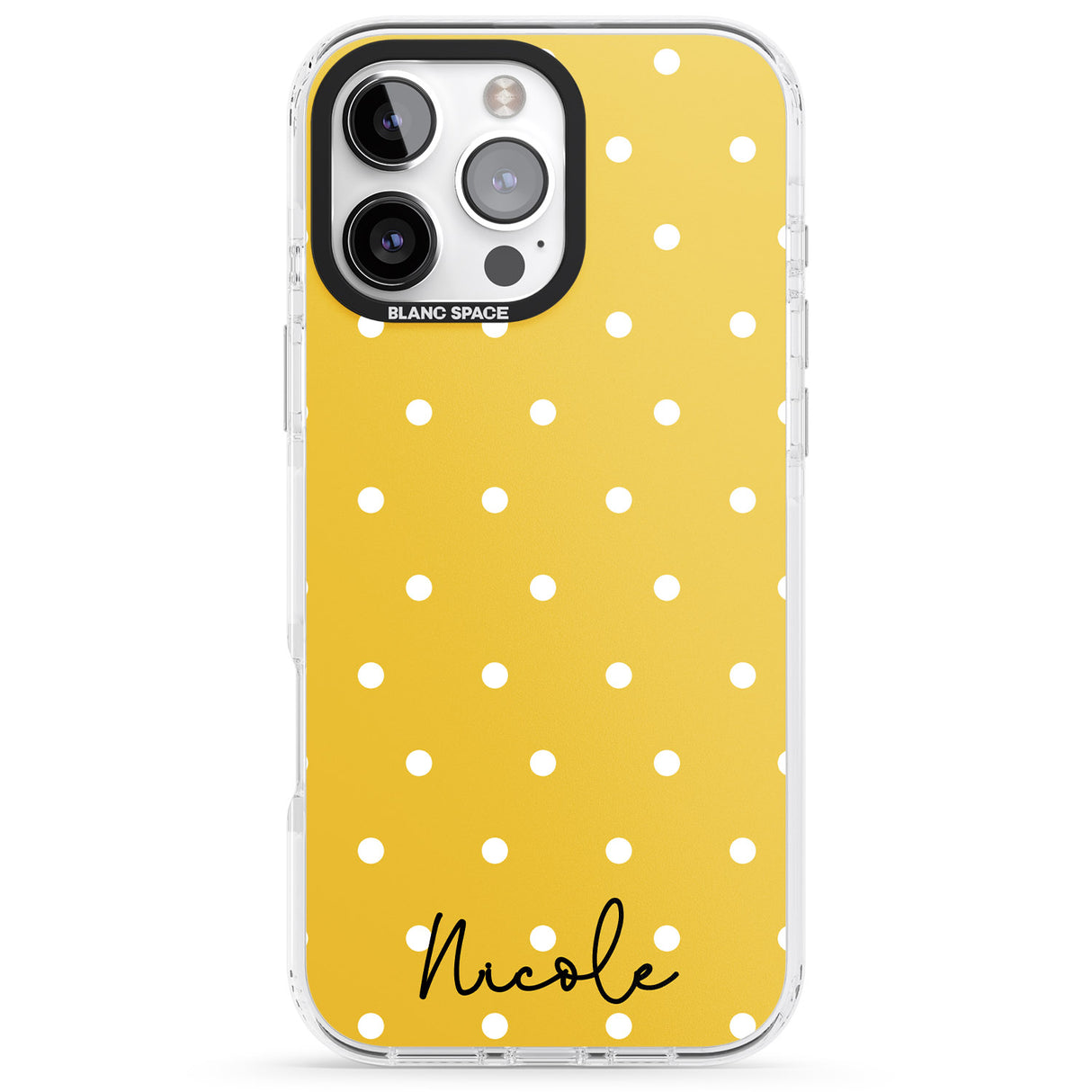 Personalised Yellow Polka Dot