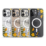 iPhone 16 Pro Max Personalised Ferns & Wildflowers Black Impact Phone Case