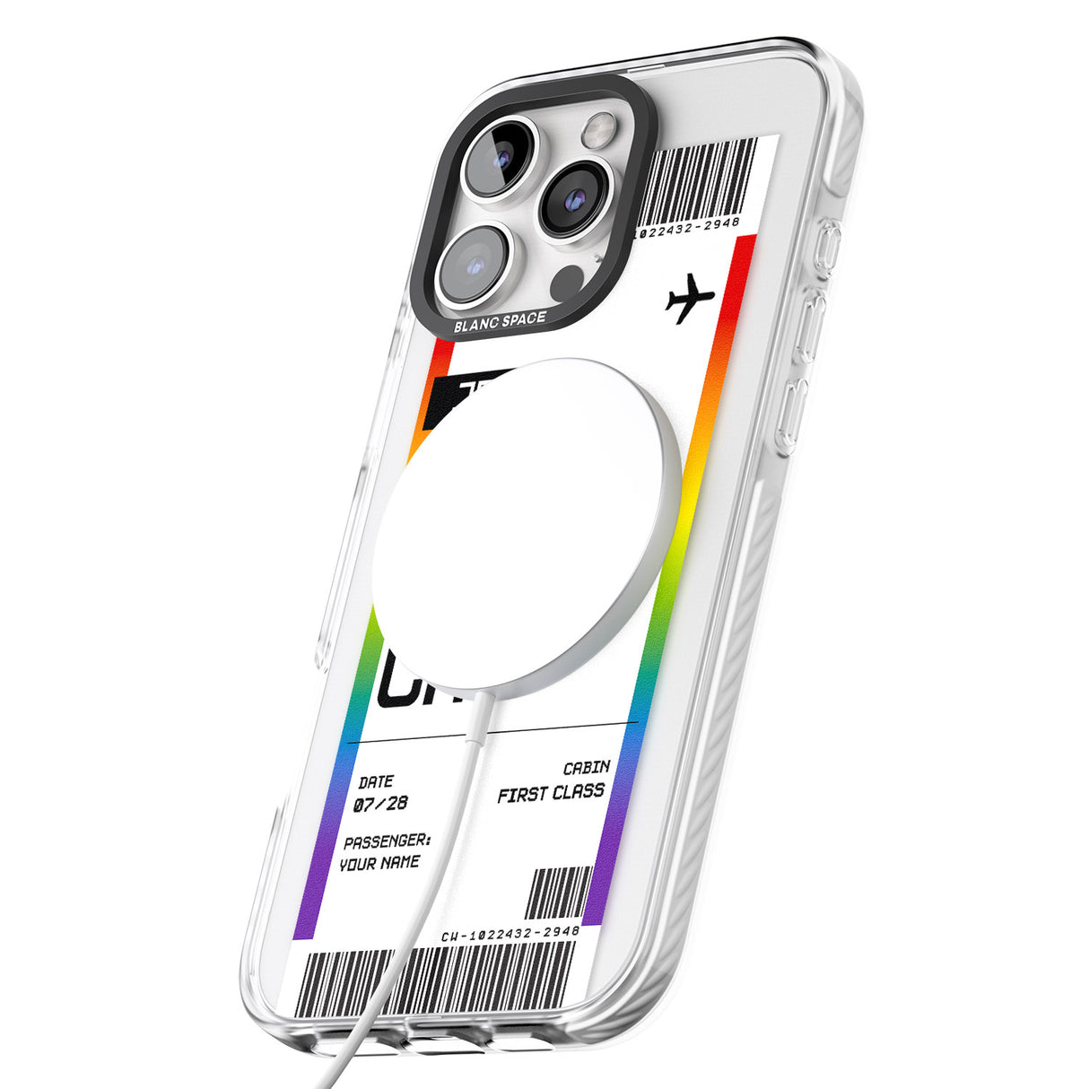 iPhone 16 Pro Max Pride Boarding Pass (Limited Edition) Black Impact Phone Case