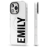 iPhone 16 Pro Max Personalised Name Black Impact Phone Case