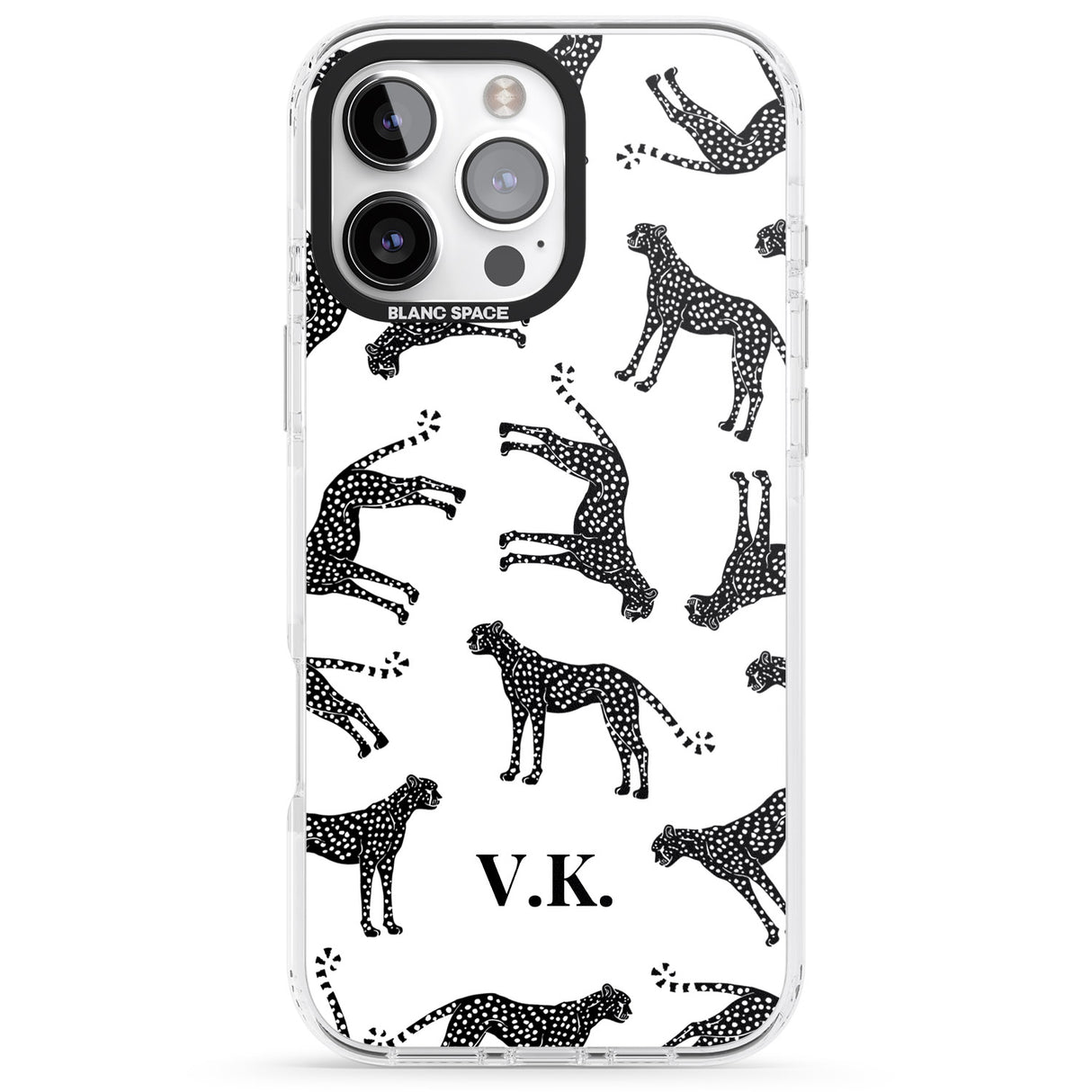 Personalised Cheetah Black & White