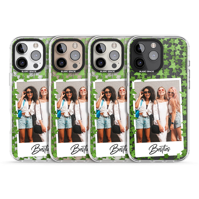 iPhone 16 Pro Max Personalised Ivy Vine Instant Photo Black Impact Phone Case