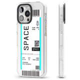 iPhone 16 Pro Max Personalised Space Space Travel Ticket Black Impact Phone Case