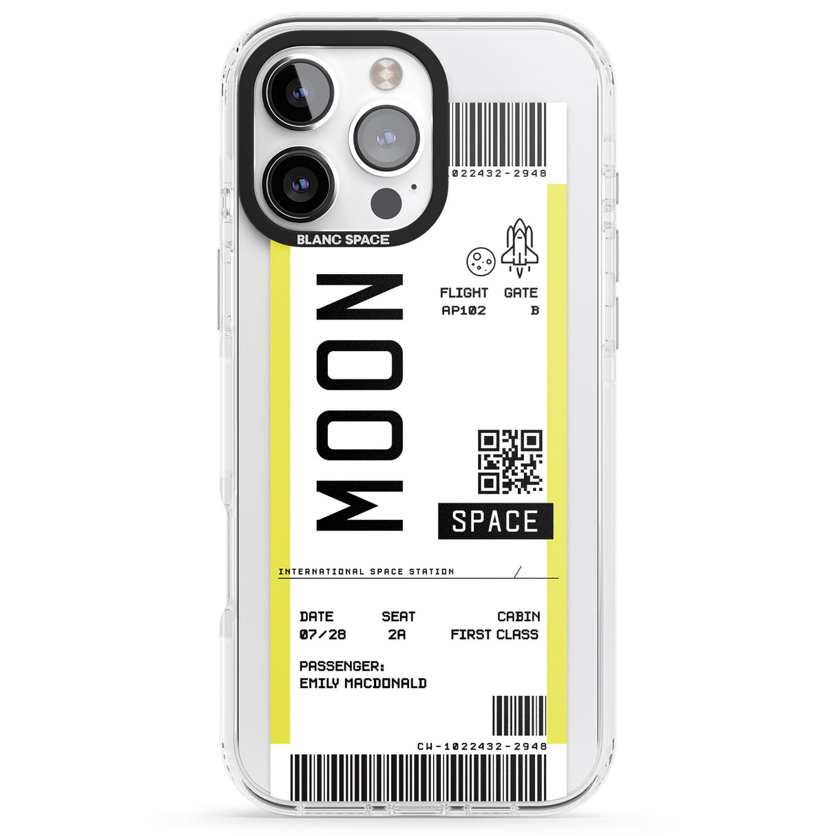 Personalised Moon Space Travel Ticket