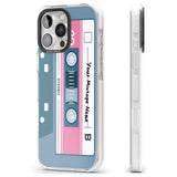 iPhone 16 Pro Max Personalised Retro Mixtape Black Impact Phone Case