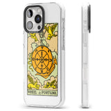 iPhone 16 Pro Max Personalised Wheel of Fortune Tarot Card - Colour Black Impact Phone Case