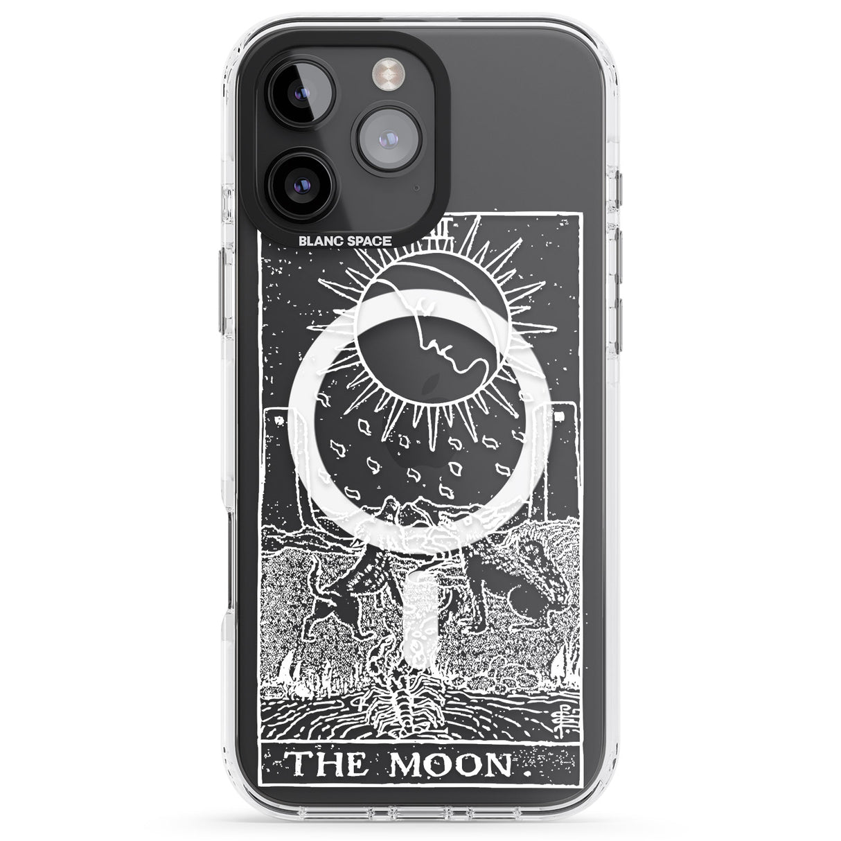 Personalised The Moon Tarot Card - White Transparent