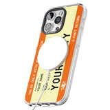 iPhone 16 Pro Max Personalised Create Your Own Train Ticket Black Impact Phone Case