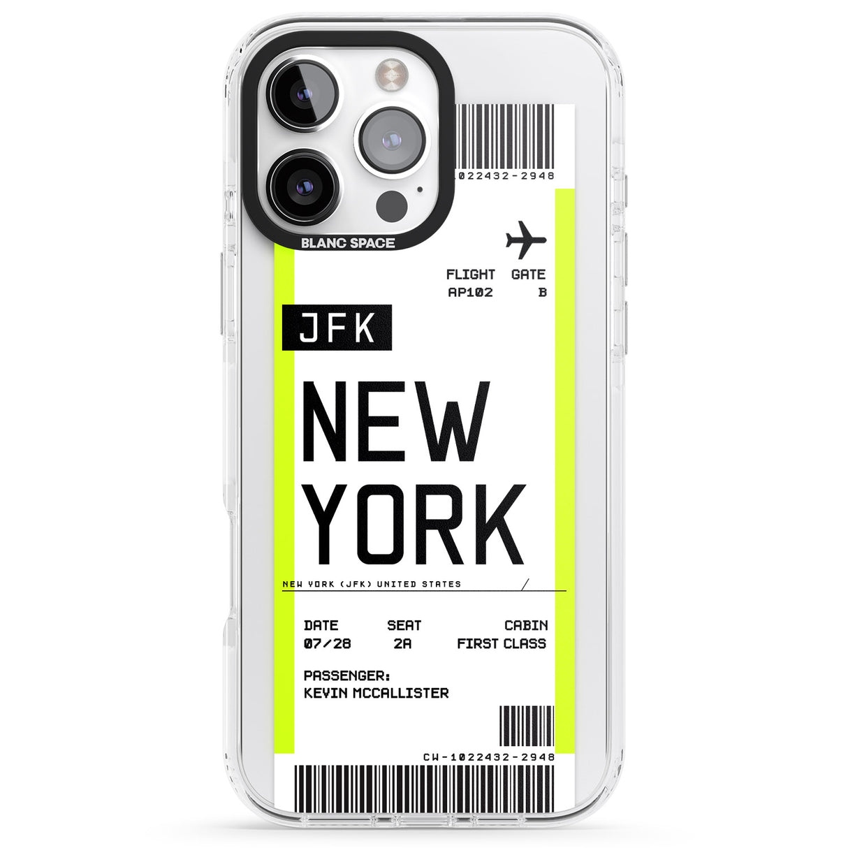 Personalised New York Boarding Pass