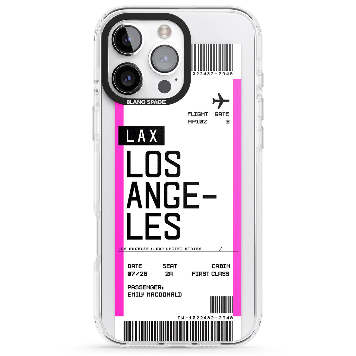 Personalised Los Angeles Boarding Pass