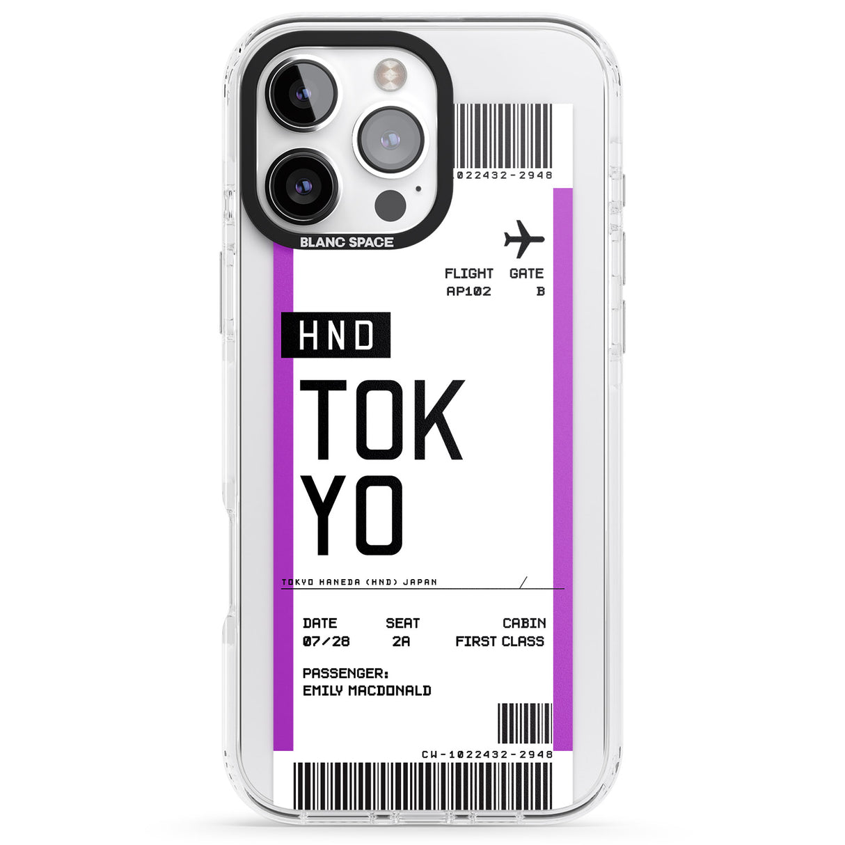 Personalised Tokyo Boarding Pass