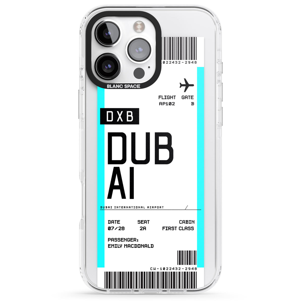 Personalised Dubai Boarding Pass